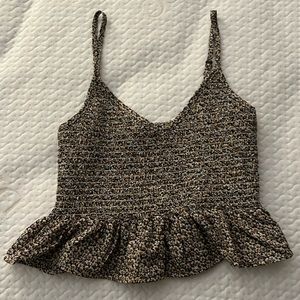 Sky & Sparrow ruffled tank